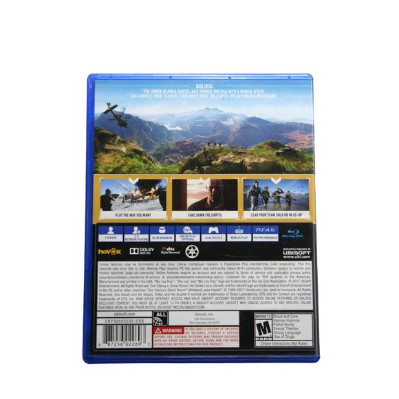 🎮Tom Clancy's‎ Ghost Recon: Wildlands - Sony PlayStation 4 PS4🎮 - Picture 2 of 3